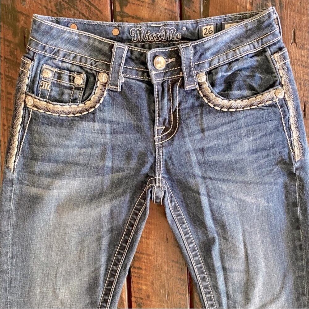 Miss Me cuffed skinny jeans size 26